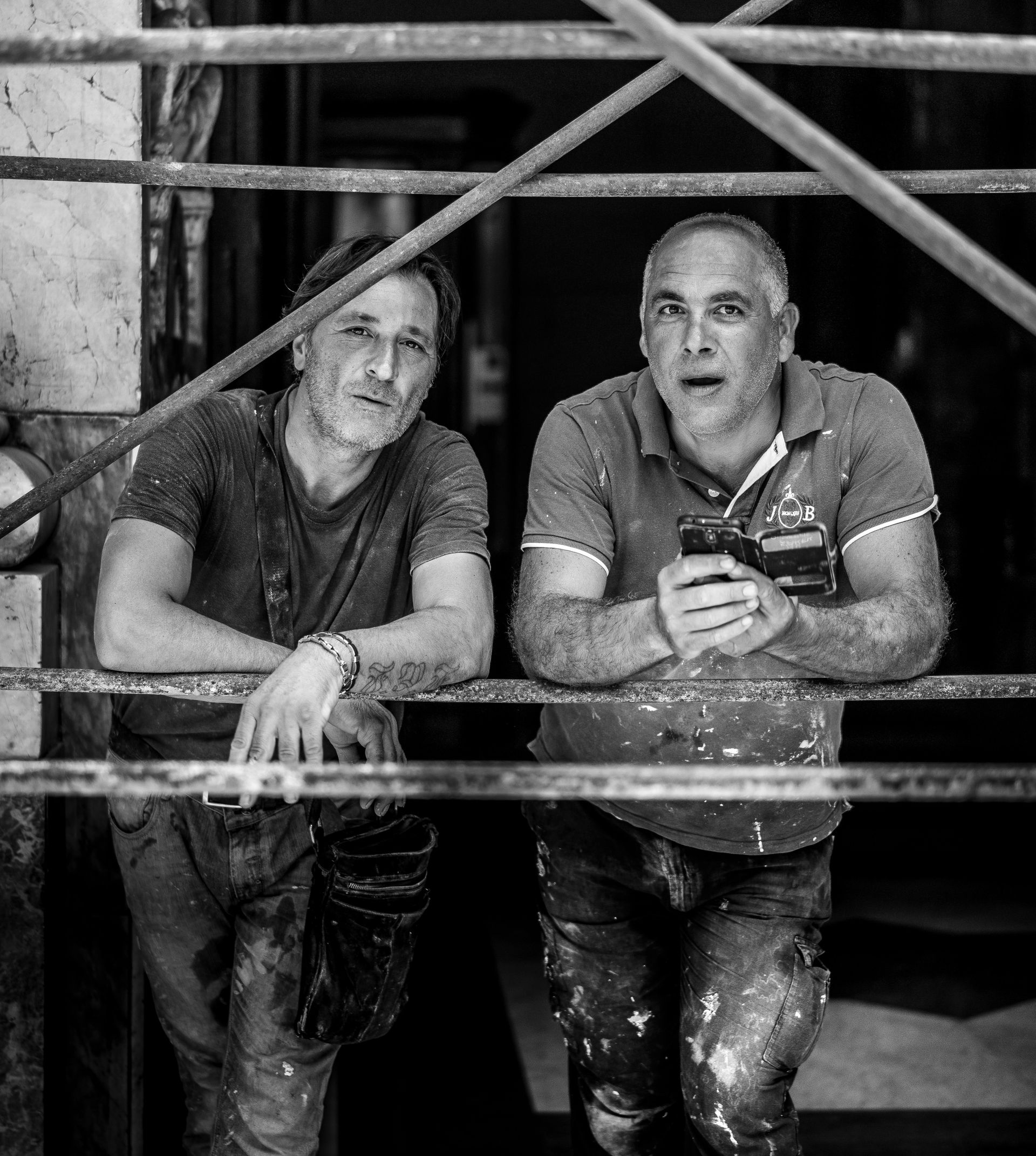 Handwerker-Team auf der Baustelle